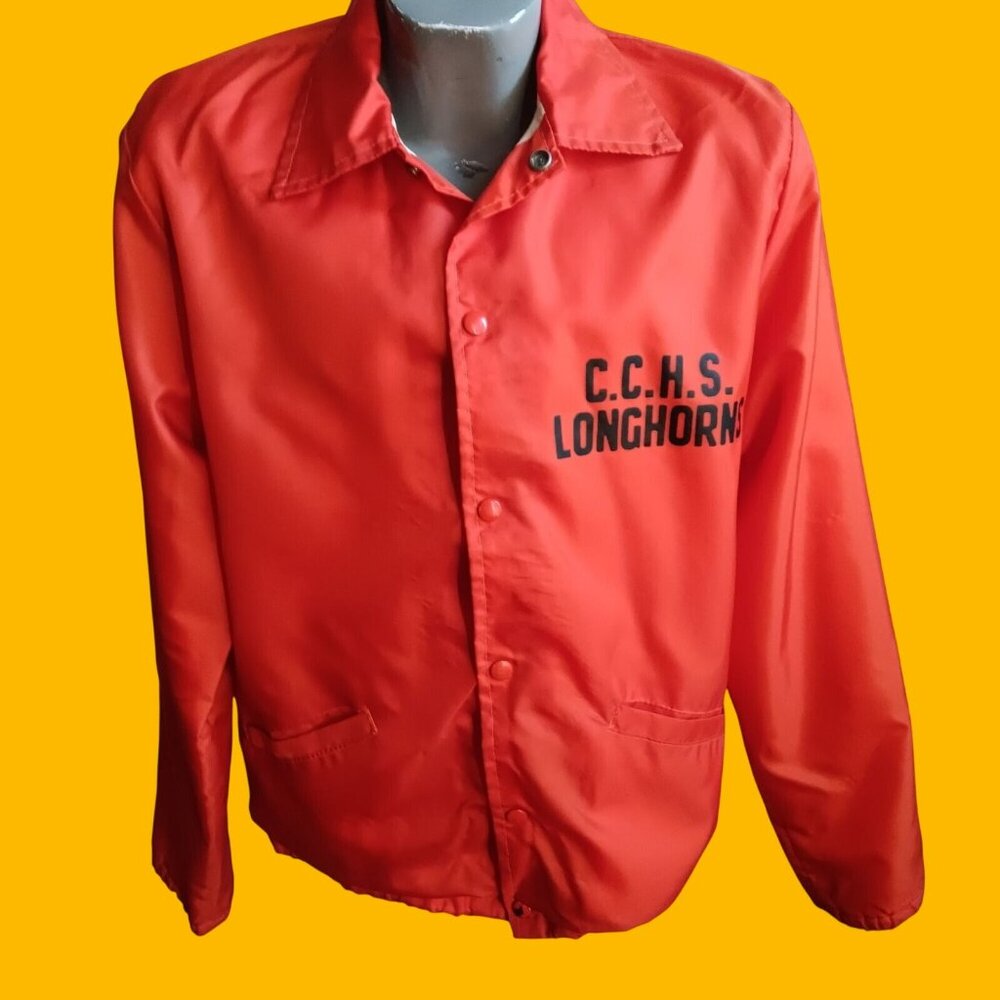 Medium Vintage Coaches Jacket Nebraska Longhorns Flannel Lined 1980's Men's